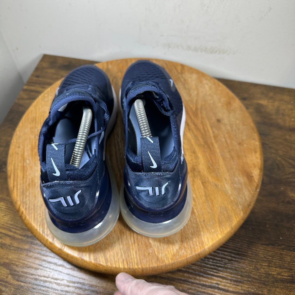 Nike Air Max 270 Midnight Navy Light Blue Sneakers 943345-407 Womens 8.5 7Y - Picture 5 of 8